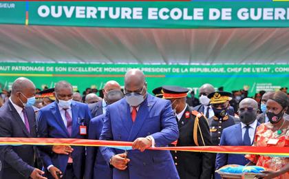 Le commandant du CHESD présent à l’inauguration de l’Ecole de Guerre de Kinshasa