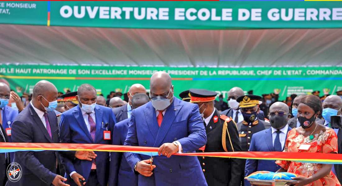 Le commandant du CHESD présent à l’inauguration de l’Ecole de Guerre de Kinshasa